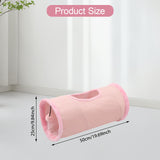 Maxbell Cat Tunnel for Indoor Cats Hideaway Kitten Cave Pet Supplies Funny with Ball Pink