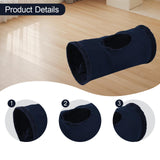 Maxbell Cat Tunnel for Indoor Cats Hideaway Kitten Cave Pet Supplies Funny with Ball Blue