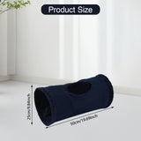 Maxbell Cat Tunnel for Indoor Cats Hideaway Kitten Cave Pet Supplies Funny with Ball Blue