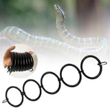 Maxbell Snake Enrichment Ring Ball Python Reptile Habitats Pet Toy Snakes Hoop Rings 5 rings