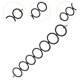 Maxbell Snake Enrichment Ring Ball Python Reptile Habitats Pet Toy Snakes Hoop Rings 7 rings