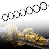 Maxbell Snake Enrichment Ring Ball Python Reptile Habitats Pet Toy Snakes Hoop Rings 7 rings