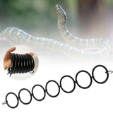 Maxbell Snake Enrichment Ring Ball Python Reptile Habitats Pet Toy Snakes Hoop Rings 7 rings