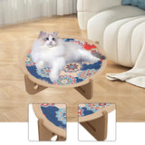 Maxbell Cat Hammock Bed Floral Printed Rest Multifunctional Playing Elevated Cat Bed S