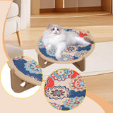 Maxbell Cat Hammock Bed Floral Printed Rest Multifunctional Playing Elevated Cat Bed L