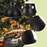 Maxbell Reptile Dome Lamp Cover Aluminum Lampshade for Turtles Lizard Bearded Dragon 5.5in