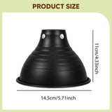 Maxbell Reptile Dome Lamp Cover Aluminum Lampshade for Turtles Lizard Bearded Dragon 5.5in