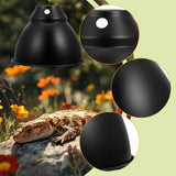 Maxbell Reptile Dome Lamp Cover Aluminum Lampshade for Turtles Lizard Bearded Dragon 5.8in