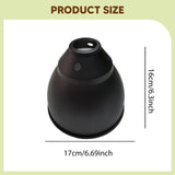 Maxbell Reptile Dome Lamp Cover Aluminum Lampshade for Turtles Lizard Bearded Dragon 7.2in