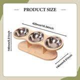 Maxbell Elevated Tilted Cat Bowl Pet Food Water Dish Indoor Watering Raised Dog Bowl