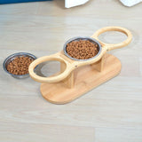 Maxbell Elevated Tilted Cat Bowl Pet Food Water Dish Indoor Watering Raised Dog Bowl