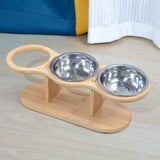Maxbell Elevated Tilted Cat Bowl Pet Food Water Dish Indoor Watering Raised Dog Bowl