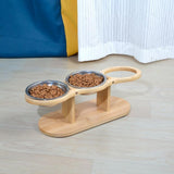 Maxbell Elevated Tilted Cat Bowl Pet Food Water Dish Indoor Watering Raised Dog Bowl