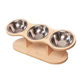 Maxbell Elevated Tilted Cat Bowl Pet Food Water Dish Indoor Watering Raised Dog Bowl