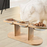 Maxbell Elevated Tilted Cat Bowl Pet Food Water Dish Indoor Watering Raised Dog Bowl