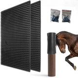 Maxbell Horse Scratching Post Pad Cow Scratching Post Soft Pig Horse Scratcher L