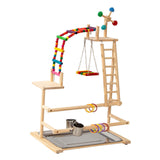 Maxbell Parrot Playstand Sturdy Stable Base Bird Playground for Finch Conure Budgies