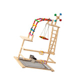 Maxbell Parrot Playstand Sturdy Stable Base Bird Playground for Finch Conure Budgies