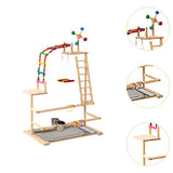 Maxbell Parrot Playstand Sturdy Stable Base Bird Playground for Finch Conure Budgies