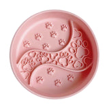 Maxbell Pet Dog Slow Feeder Bowl Non Slip Food Storage Container Dogs Kitty pink