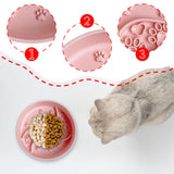 Maxbell Pet Dog Slow Feeder Bowl Non Slip Food Storage Container Dogs Kitty pink