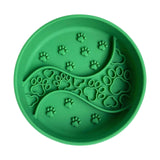 Maxbell Pet Dog Slow Feeder Bowl Non Slip Food Storage Container Dogs Kitty green