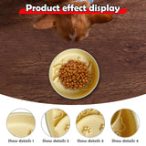 Maxbell Pet Dog Slow Feeder Bowl Non Slip Food Storage Container Dogs Kitty yellow