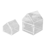 Maxbell Jumping Spiders Enclosure Acrylic Tarantula Enclosure for Gecko Snail 12cmx12cmx12cm