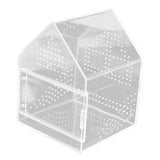 Maxbell Jumping Spiders Enclosure Acrylic Tarantula Enclosure for Gecko Snail 17cmx17cmx22cm