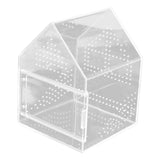 Maxbell Jumping Spiders Enclosure Acrylic Tarantula Enclosure for Gecko Snail 17cmx17cmx22cm