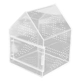 Maxbell Jumping Spiders Enclosure Acrylic Tarantula Enclosure for Gecko Snail 17cmx17cmx22cm