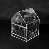 Maxbell Jumping Spiders Enclosure Acrylic Tarantula Enclosure for Gecko Snail 17cmx17cmx22cm