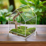 Maxbell Jumping Spiders Enclosure Acrylic Tarantula Enclosure for Gecko Snail 17cmx17cmx22cm