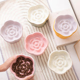 Maxbell Slow Feeder Slow Eating Cute Ceramic for Small Dogs Kitten Elevated Cat Bowl Pink Blue