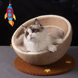 Maxbell Cat Scratcher Bed Lounge Couch with Toy for Small Medium Large Cats Sleeping