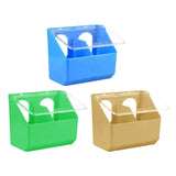 Maxbell Pigeon Feeder Cage Mount Heavy Duty Hanging Box for Cockatiels Ducks Pigeons Green