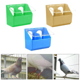 Maxbell Pigeon Feeder Cage Mount Heavy Duty Hanging Box for Cockatiels Ducks Pigeons Green