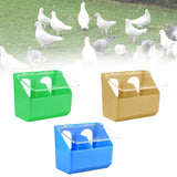 Maxbell Pigeon Feeder Cage Mount Heavy Duty Hanging Box for Cockatiels Ducks Pigeons Green