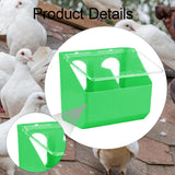 Maxbell Pigeon Feeder Cage Mount Heavy Duty Hanging Box for Cockatiels Ducks Pigeons Green