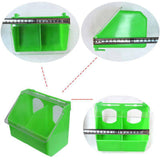 Maxbell Pigeon Feeder Cage Mount Heavy Duty Hanging Box for Cockatiels Ducks Pigeons Green