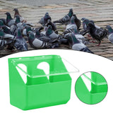 Maxbell Pigeon Feeder Cage Mount Heavy Duty Hanging Box for Cockatiels Ducks Pigeons Green