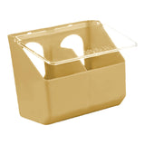 Maxbell Pigeon Feeder Cage Mount Heavy Duty Hanging Box for Cockatiels Ducks Pigeons Khaki