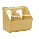 Maxbell Pigeon Feeder Cage Mount Heavy Duty Hanging Box for Cockatiels Ducks Pigeons Khaki