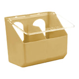 Maxbell Pigeon Feeder Cage Mount Heavy Duty Hanging Box for Cockatiels Ducks Pigeons Khaki