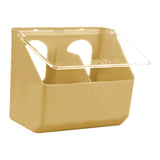 Maxbell Pigeon Feeder Cage Mount Heavy Duty Hanging Box for Cockatiels Ducks Pigeons Khaki