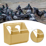 Maxbell Pigeon Feeder Cage Mount Heavy Duty Hanging Box for Cockatiels Ducks Pigeons Khaki