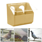 Maxbell Pigeon Feeder Cage Mount Heavy Duty Hanging Box for Cockatiels Ducks Pigeons Khaki