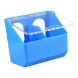 Maxbell Pigeon Feeder Cage Mount Heavy Duty Hanging Box for Cockatiels Ducks Pigeons Blue