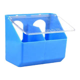 Maxbell Pigeon Feeder Cage Mount Heavy Duty Hanging Box for Cockatiels Ducks Pigeons Blue