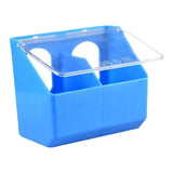 Maxbell Pigeon Feeder Cage Mount Heavy Duty Hanging Box for Cockatiels Ducks Pigeons Blue